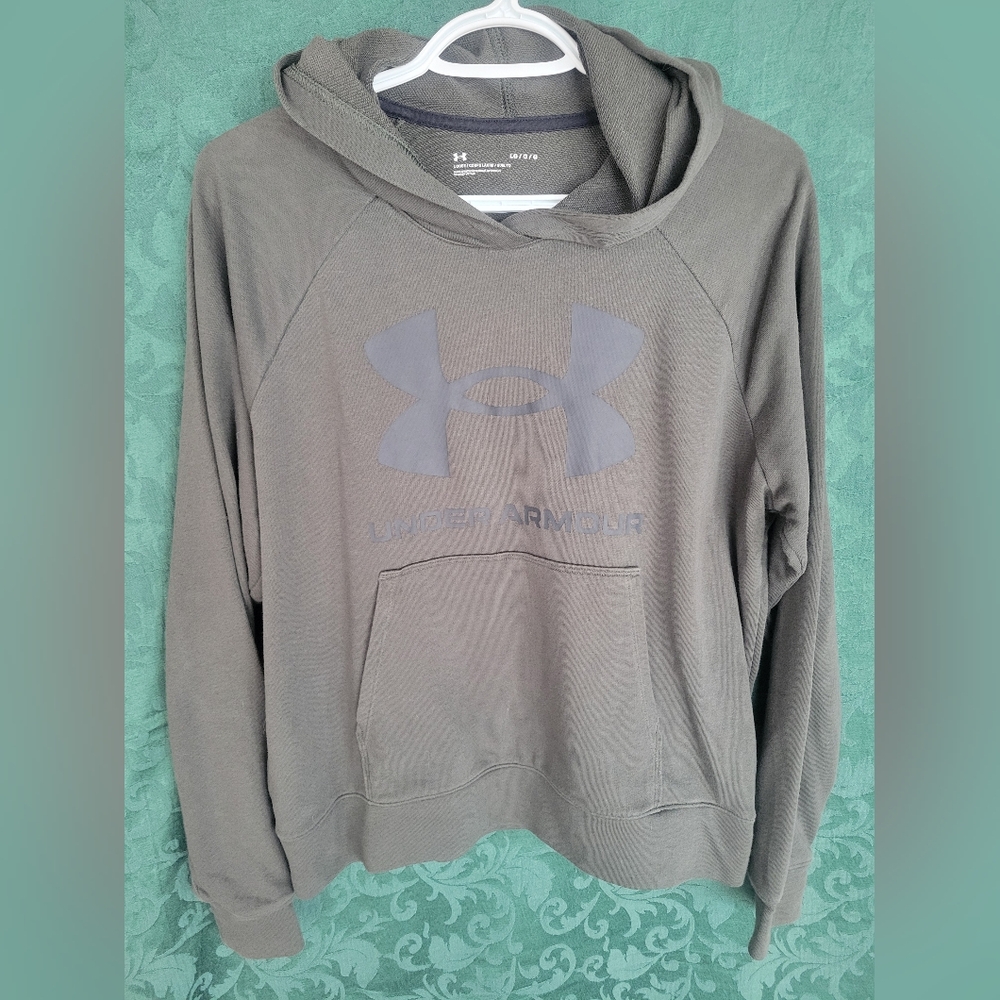 Under Armour Olive Hoodie with Logo